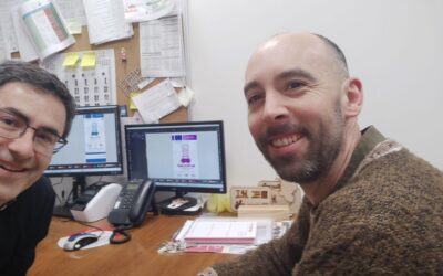 Burgos, 25 April 2025 – Work Meeting at CIFP La Flora: Design of Roll-up and Flyers